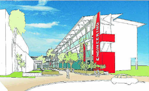 An artist's impression of what the new engineering buildings are expected to look like. An artist's impression of what the new engineering buildings are expected to look like.